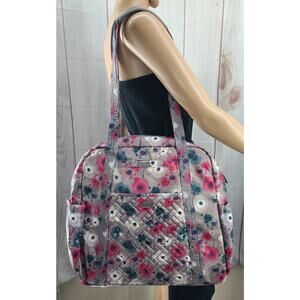 NWOT LUG Sprinter Shoulder Travel Bag Tote Water Color Pearl RFID Zipper Close